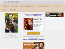 Tablet Screenshot of lisamccormick.com